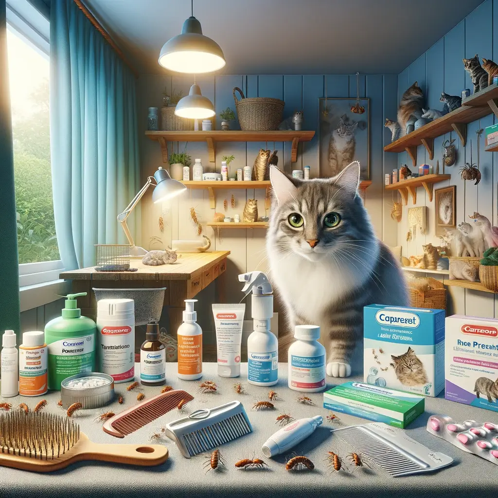 Cat fleas ticks and worms